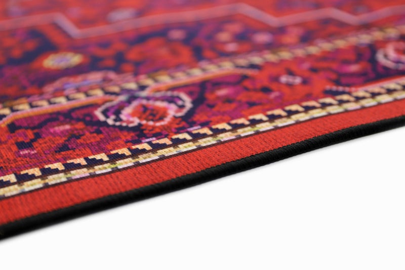 Alkaffary Rug, Area Rug, Heritage Design with High-Quality Materials, Authentic Style, 100X200 cm, Red - Image 5